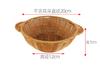 Cesta Tejida de Ratán Sintético Personalizada Plato Redondo para Frutas Cesta de Almacenamiento para Hogar Cocina Sala de Estar Cesta para Frutas y Verduras Cesta para Snacks