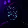 Venta al por mayor del fabricante Máscara Luminosa El Horror Halloween Boca Grande Performance Actuación Danza Accesorios de Miedo Divertidos