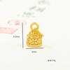 Guofeng Sha Jinfu Sello Accesorios Diy Accesorios Dorados Antiguos Aleación Cuentas Bala Cadena para Teléfono Móvil Colgante