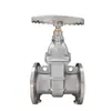 Válvula de compuerta de acero inoxidable con cierre duro, válvula de compuerta con brida de acero inoxidable, válvula de compuerta de agua con vástago oculto Z45W-16P
