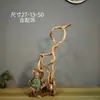 Adornos de Talla de Raíz de Ciprés de Acantilado de Taihang, Tallas de Madera Natural de Forma Libre de Guanyin y Maitreya, Artículos de Regalo, Artesanías de Madera Añeja