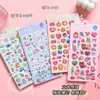 Pegatinas de Dibujos Animados Lindos 3D con Relieve de Cristal, Pegatinas de Resina Transparente para Diarios DIY y Decoraciones de Fundas de Teléfono, Venta al por Mayor