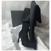 Botas hasta la rodilla para mujeres petite, punta fina, versátiles, gamuza, a la moda, 2026, botas de corte ajustado, tacones de aguja, nuevas botas para mujer