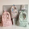 Nova Mochila para Estudante do Ensino Fundamental de Nicho de Comércio Exterior Estilo Coreano Veludo Cotelê Unissex Bolsa de Ombro Duplo Grande Capacidade Mochila de Viagem Atacado