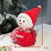 Muñeco de Nieve Navideño transfronterizo Árbol de Navidad lindo colgante bolsa de regalo de felpa ramo embalaje de regalo adornos