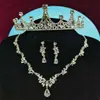 Coroa de Noiva Vestido de Casamento Acessório de Cabeça Três Peças de Alta Qualidade Atmosférico Vestido de Casamento Princesa Dezoito Anos Adulto Cerimônia Acessórios de Cabelo para Mulheres