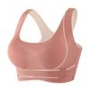 Novo Sutiã Esportivo de Yoga com Fivela Cruzada Frontal Ajustável, Lado, Sem Aro de Aço, Roupa Íntima de Látex para Mulheres