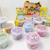 Argila Macia para Abraçar Estilo Desenho Animado de Comércio Exterior para Crianças, Slime Espumante, Brinquedo Infantil Antiaderente para Alívio do Estresse, Argila Cristal