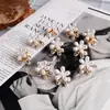 Pequeno Grampo de Cabelo com Pérola, Elegante Prendedor Pequeno, Acessório de Cabelo para Franja, Presilha Superior para Fios Soltos, Grampo para Testa e Lado do Cabelo Feminino