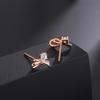 Aretes de Diamante con Lazo para Mujer Diseño Nicho Aretes de Lujo Ligero Otoño e Invierno Nueva Moda Estilo Coreano Ins Joyería para la Oreja