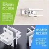 Soporte de estante de vidrio sin perforación aleación de aluminio reforzada conector de vitrina de vidrio tarjeta de panel sándwich de azulejo cerámico soporte comercial
