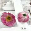 Cabeças de flor de papoula artificiais, Acessórios DIY de cabeça de flor falsa de margarida, Materiais para grampos de cabelo, Decorações para fotografia de casa