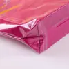 Bolsa de Compras Tejida con Recubrimiento de PP de Gran Capacidad Plegable Bolsa Tote para Ropa Bolsa de Plástico Impermeable Piel de Serpiente Impermeable y Duradera