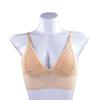 Sutiã feminino estilo francês triângulo sem anel de aço sutiã de renda fino respirável sexy envoltório colete estilo tubo