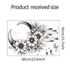 Nuevo Modelo de Comercio Exterior Estrella y Luna de Oriente Medio Pegatinas Decorativas para Embellecer Paredes Candelabro Retro Pegatinas de Pared Autoadhesivas de PVC Pegatinas para Ventanas