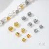 Cuentas de Resorte Chapadas en Cobre de Oro Real de 18K que Conservan el Color Alambre Retorcido Cuentas de Caracol Bola Trenzada Cuentas Espaciadoras Accesorios para Joyería Hecha a Mano DIY Perlas