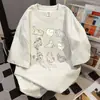Camiseta de Manga Corta con Estampado de Gato Graffiti de Diseño de Nicho para Mujer Verano 2026 Nuevo Casual Holgado Ropa de Trabajo Superior