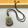 Lembrança Especial de Xizang Sandália de Sândalo Thangka Feito à Mão Bolsa Nove Palácios Bagua Pestilho Vajra Nariz de Elefante Pingente de Chave Colar
