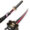 Fornecido Diretamente pelo Fabricante: Espada de Aço do Anime One Piece, Yukimura, Kaito, Espada Negra, Asas do Demônio, Lâmina Não Afiada, Padrão de Espada Estilo Zoro