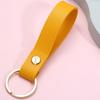 Llavero de Cuero PU Simple Creativo Pequeño Fresco Unisex Colgante DIY Pequeño Regalo Llavero de Pareja