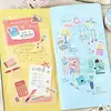 Amante de las Cartas y Cinta Washi Colección de Artículos Pequeños Dibujado a Mano Diario de Vida Cotidiana Pegatinas Decorativas Dropshipping