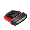 Linterna Frontal Dos en Uno con Sensor y Luz Potente, Rotación de 180 Grados, Batería Incorporada, Carga USB, Luz Clip-On Sensor Cob
