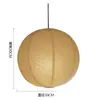 [Transfronterizo] Restaurante Casa de Huéspedes Estilo Zen Papel de Arroz Estilo Noguchi Bola Redonda Dormitorio Tienda de Ropa Esférica Estilo Yung Lámpara de Techo Lámpara de Papel Japón
