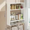 Gabinete de Almacenamiento Multifuncional de Pared Montado en Pared Gabinete de Almacenamiento para el Hogar Artefacto Estante de Almacenamiento para Cocina Estante de Almacenamiento para Condimentos