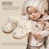 Invierno nuevo grueso nieve algodón suela suave niño pequeño 4-18 meses para hombre y mujer zapatos de algodón para bebé zapatos cálidos forrados de vellón