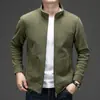 Chaqueta de forro polar para hombre de otoño e invierno con cuello alto, cierre de cremallera, sudadera engrosada, forro polar cálido, chaqueta de color liso