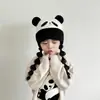 Gorro de Lana para Niños Otoño e Invierno Lindo Dibujo Animado Protección para los Oídos Gorro de Punto Tejido para Bebé Niños y Niñas Gorro Cálido de Felpa