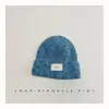 Gorro de Punto Estilo Coreano para Niños Otoño e Invierno Parche Bebé Cálido Gorro de Lana Niños y Niñas Gorro de Orejera Deslizante de Moda