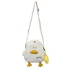 2024 Nuevo Bolso de Hombro Japonés Lindo Feo Lindo Divertido Personalizado Dibujos Animados Pato Amarillo Suave Bolso Cruzado para Niña