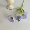 Flor de amapola flocado Flor de seda Flor falsa de moda Accesorios de decoración para sala de bodas hogar fotografía