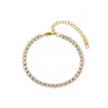 Joyería de Acero Inoxidable Popular Europeo Americano Nuevo Simple Versátil Cadena Chapada en Oro de 18K Estilo INS Pulsera de Acero de Titanio Venta al por Mayor Mujer