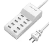 Cargador USB multi-puerto al por mayor Studio 10 Puertos enchufe de carga simultánea para teléfono móvil, tableta, portátil enchufe de 3A