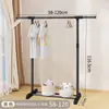 Tendedero simple de piso plegable para dormitorio de un solo poste para interiores, tendedero de balcón para el hogar