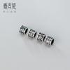 925 plata tailandesa retro gran apertura cuerda trenzada cuentas sueltas pulsera cuentas espaciadoras hechas a mano accesorios de joyería DIY venta al por mayor T0215