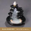 Incensário de refluxo criativo decoração de casa cerâmica fogão artesanato Zen Peixes refluxo sândalo interior visualização transfronteiriça