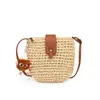Bolso Pequeño de Moda Primavera para Mujer 2026 Nuevo Elegante Versátil Simple Bolso de Hombro para Niñas Trendy Tejido de Paja Bolso para Teléfono
