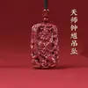Colgante de Cinabrio, Arena Dorada Púrpura Zhong Kui, Collares de Pareja Año Zodiacal, Suministro para Vendedores Ambulantes, Joyería Regalos al por Mayor