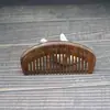 Peine de Sándalo Verde Seda Dorada, Peine de Madera Maciza Tallada de Dientes Densos, Peine de Sándalo Doméstico de Mango Largo de Madera, Peine de Regalo para Puesto Callejero al por Mayor