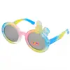 Gafas de Sol de Montura de Color Fresco Versátiles Gafas de Sol para Niños Orejas de Conejo Personalidad Retro Gafas de Dibujos Animados 758 3105 10