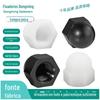 Porca de nylon PA66 preta e branca M3-M20 cabeça esférica de plástico tampa de parafuso feia porca hexagonal decorativa