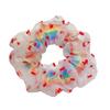 2021 primavera nuevo doble arcoíris anillo para el cabello de intestino grueso de malla de hilo anillo para el cabello Super hada dulce cuerda para el cabello organza hilo accesorios para el cabello