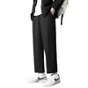 Fabricante Directo Pantalones Rectos para Hombre Negros Modernos Sueltos Largos Primavera Otoño Verano Casuales de Pierna Ancha de Vestir