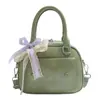 Bolso de Concha de Verano Elegante y de Moda para Mujer 2025 Nuevo Color Sólido Versión Coreana Bolso de Hombro Único Bolso Cruzado Versátil