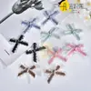 Gancho Doble Borde Ondulado Lazo Atado a Mano Accesorios de Tela Ropa Zapatos Sombreros Calcetines Accesorios Materiales Hechos a Mano DIY