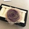 Início da Primavera Super Fada Rosa Tridimensional Corsage Presilha de Cabelo Broche de Uso Duplo Tecido de Malha Fresco Lateral do Peito Franja Clipe