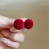 Aretes Redondos de Acrílico Plateado con Flocado Estilo Retro Nicho Lujo Accesible Elegantes Versátiles para el Día a Día Ropa de Trabajo Aretes para Mujer